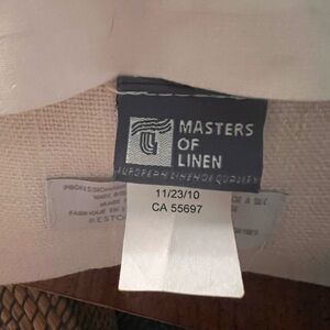 Restoration hardware warm white linen panels set of two. 48” x 96”